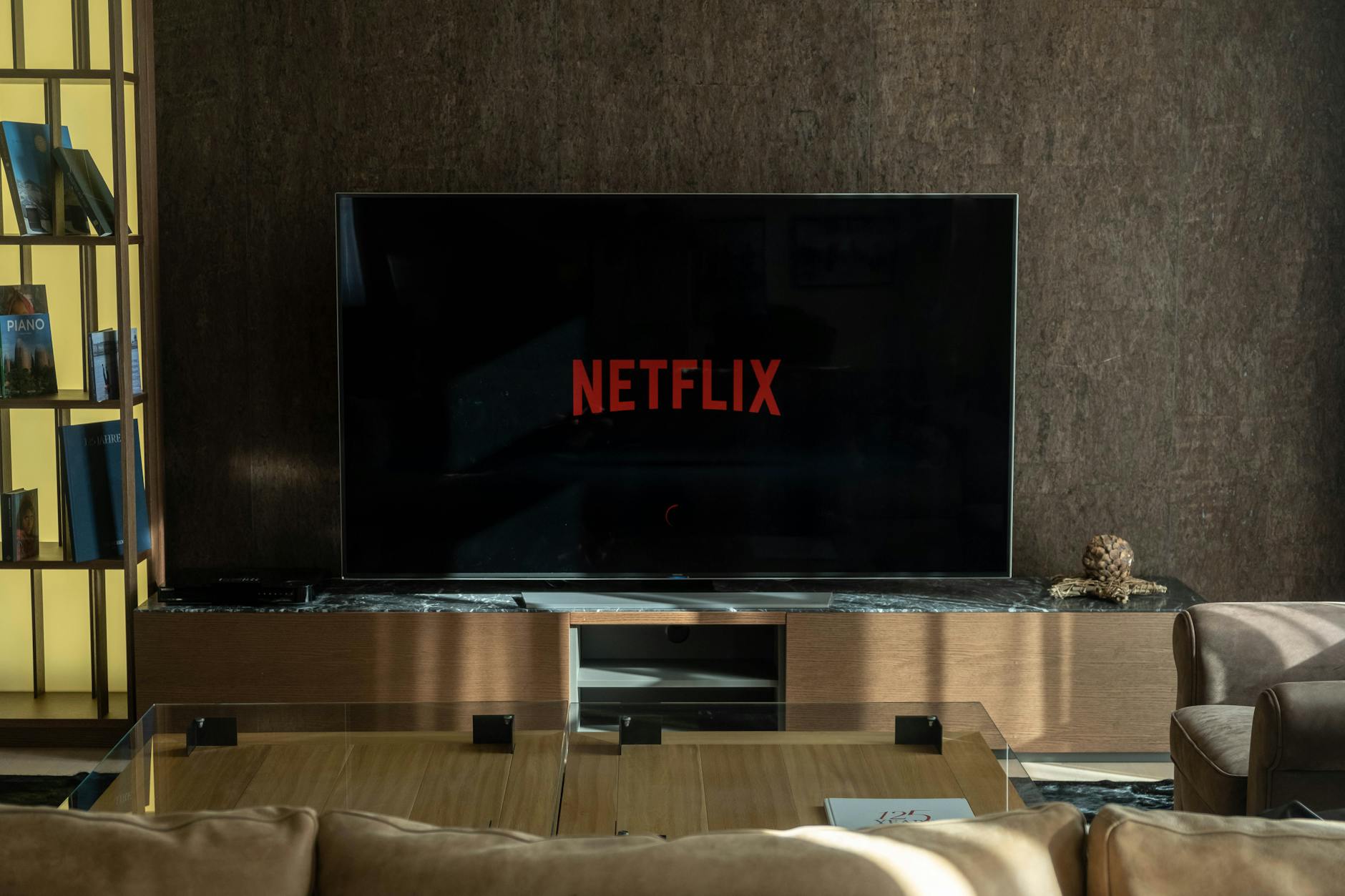 netflix on tv screen